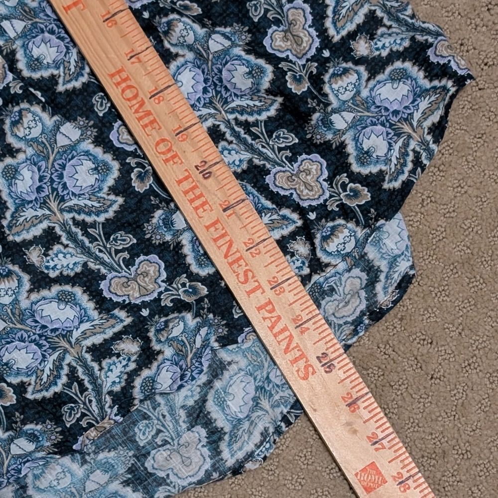 by Anthropologie Henley Peasant Blouse size Small Blue romantic comfy casual - Picture 5 of 9